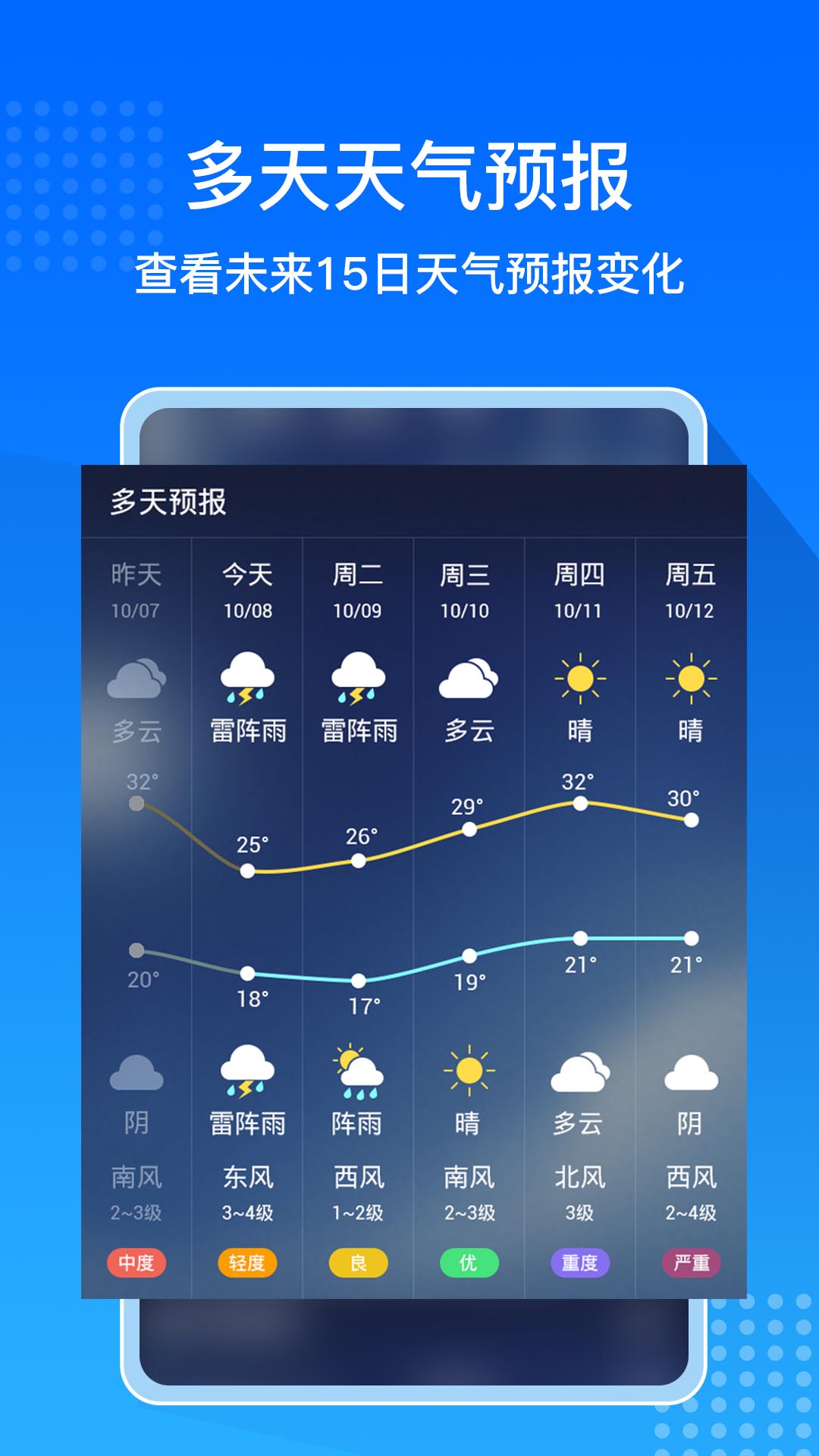 天气预报大字版无广告